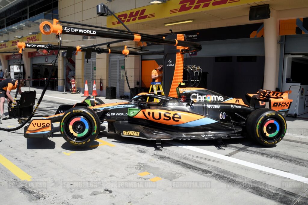 McLaren in the Bahrain Pit Box