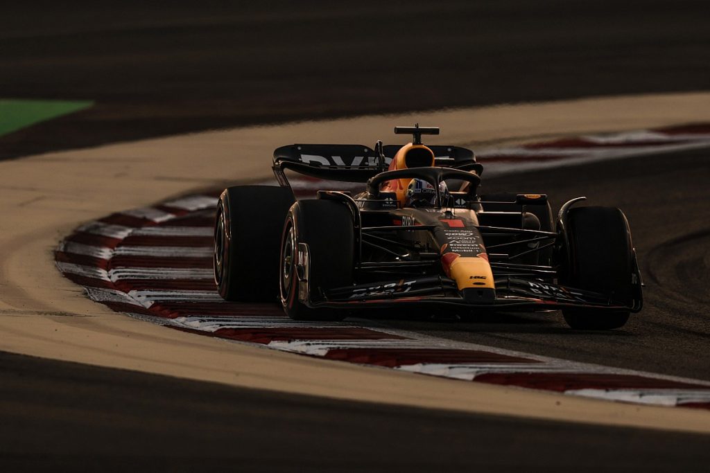 Red Bull in action in Bahrain.